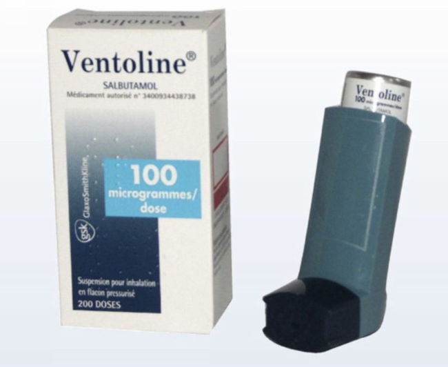 Ventoline Salbutamol 100 microgrammes dose inhalée